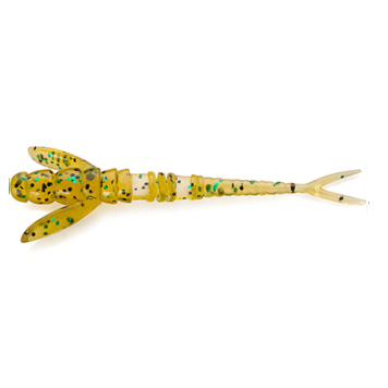 Силикон FishUp Flit 3.0" (8шт) цвет 036 - Caramel/Green & Black