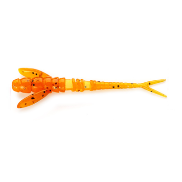 Силикон FishUp Flit 4.0" (7шт) цвет 049 - Orange Pumpkin/Black
