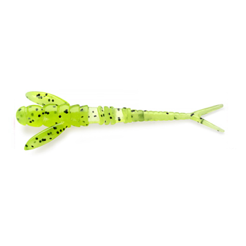 Силикон FishUp Flit 4.0" (7шт) цвет 055 - Chartreuse/Black