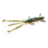 Креатура FishUp Shrimp 3.0" (9 шт) цвет 017 - Motor Oil Pepper