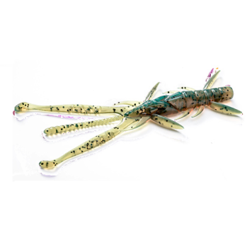 Креатура FishUp Shrimp 3.0" (9 шт) цвет 017 - Motor Oil Pepper