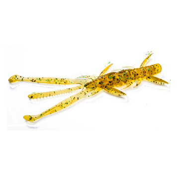 Креатура FishUp Shrimp 3.0" (9 шт) цвет 036 - Caramel/Green & Black