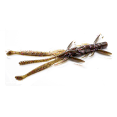 Креатура FishUp Shrimp 3.0" (9 шт) цвет 050 - Green Pumpkin Brown/Black