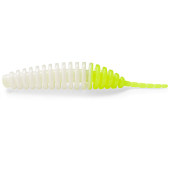 Слаг FishUp Tanta 2.0" Cheese (9шт) цвет 131 - White/Hot Chartreuse