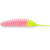 Слаг FishUp Tanta 2.0" Cheese (9шт) цвет 133 - Bubble Gum/Hot Chartreuse