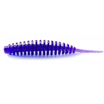 Слаг FishUp Tanta 2.0" (9шт) цвет 060 - Dark Violet/Peacock & Silver
