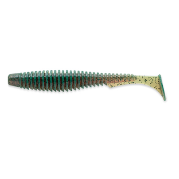 Силикон FishUp U-Shad 3.5'' (8шт) цвет 017 - Motor Oil Pepper