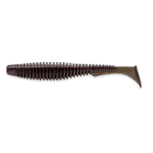 Силикон FishUp U-Shad 2.0'' (10шт) цвет 050 - Green Pumpkin Brown/Red & Purple