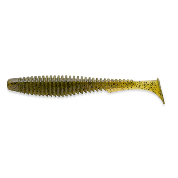 Силикон FishUp U-Shad 3.5'' (8шт) цвет 074 - Green Pumpkin Seed