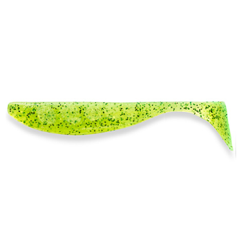 Виброхвост FishUp Wizzle Shad 3.0" (8шт) цвет 026 - Flo Chartreuse/Green