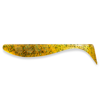 Виброхвост FishUp Wizzle Shad 3.0" (8шт) цвет 036 - Caramel/Green & Black