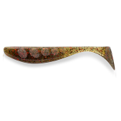 Виброхвост FishUp Wizzle Shad 2.0" (10шт) цвет 045 - Green Pumpkin/Red & Black