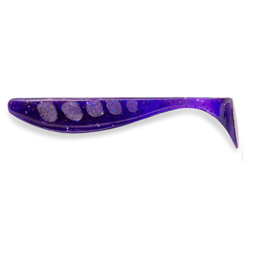 Виброхвост FishUp Wizzle Shad 2.0" (10шт) цвет 060 - Dark Violet/Peacock & Silver