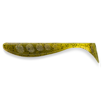Виброхвост FishUp Wizzle Shad 2.0" (10шт) цвет 074 - Green Pumpkin Seed