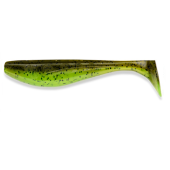 Виброхвост FishUp Wizzle Shad 3.0" (8шт) цвет 204 - Green Pumpkin/Chartreuse
