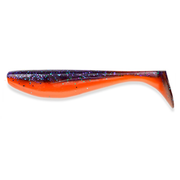 Виброхвост FishUp Wizzle Shad 3.0" (8шт) цвет 207 - Dark Violet/Orange