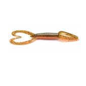 Силикон Keitech Little Spider 3.0'' цвет 520T Green Pumpkin Orange Gold