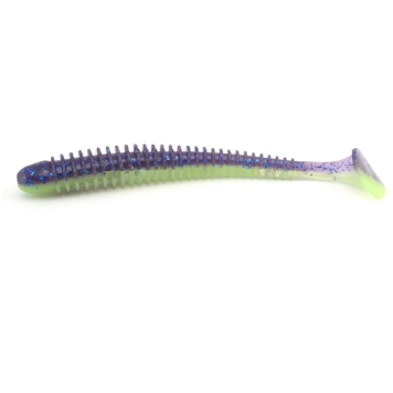 Силикон Keitech Swing Impact 4.5" цвет PAL06T Violet Lime Belly
