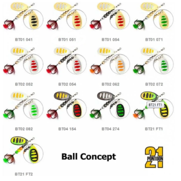 Блесна PONTOON 21 BALL CONCEPT #3 цвет BT21-FT2-1