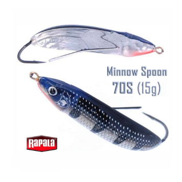 Блесна Rapala Minnow Spoon 15 гр цвет SH (незацепляйка)
