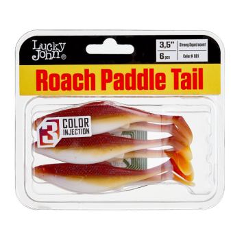 Виброхвосты Lucky John Roach Paddle Tail 3.5" цвет G01-2