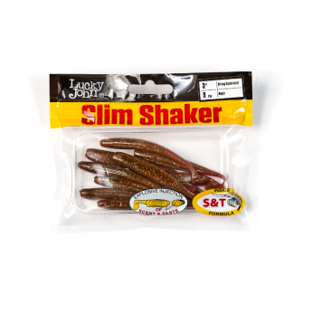 Виброхвосты Lucky John Slim Shaker 3.0" цвет S14-1