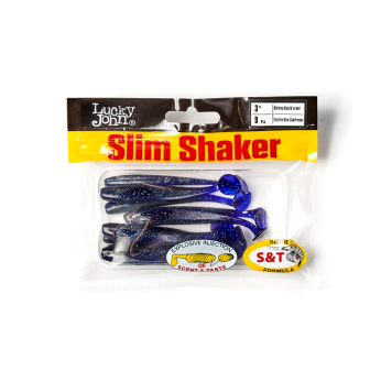 Виброхвосты Lucky John Slim Shaker 3.0" цвет T52-1