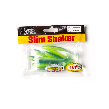 Виброхвосты Lucky John Slim Shaker 3.0" цвет T57-1