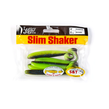 Виброхвосты Lucky John Slim Shaker 4.0" цвет T53-1