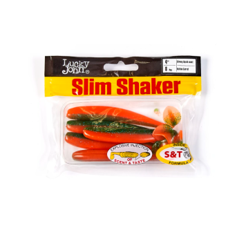Виброхвосты Lucky John Slim Shaker 4.0" цвет T56-1