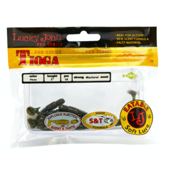Виброхвосты Lucky John Tioga 2.0"/5.0см, F08 (10шт)-1