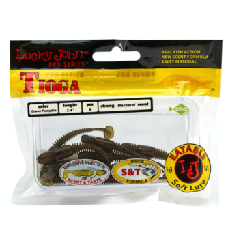 Виброхвосты Lucky John Tioga 2.4"/6.2см, PA03 (9шт)-2