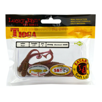 Виброхвосты Lucky John Tioga 2.4"/6.2см, S14 (9шт)-2