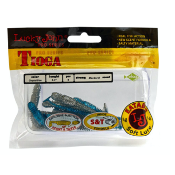 Виброхвосты Lucky John Tioga 2.4"/6.2см, T05 (9шт)-2