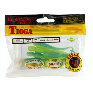 Виброхвосты Lucky John Pro Series Tioga 2.9"/7.4см, T57 (7шт)-3