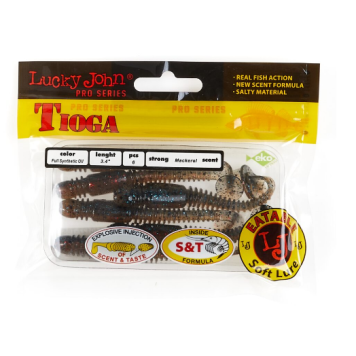 Виброхвосты Lucky John Pro Series Tioga 3.4"/8.64см, T65 (6шт)-2