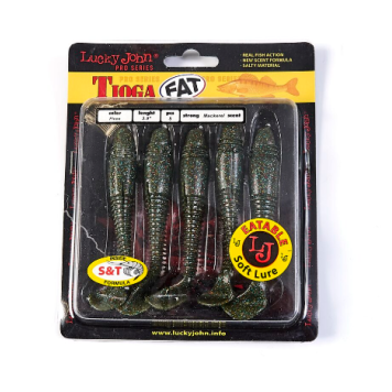 Виброхвост Lucky John Pro Series Tioga Fat 3.9"/10.00см, F08 (5шт)-2