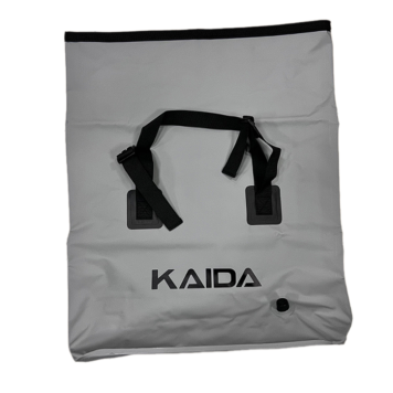 Сумка для садка Kaida PV03 ПВХ 63x73x12см со сливным клапаном, серый