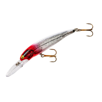 Воблер Bomber Deep Long A 114F B25A цвет XSI04 (Silver Flash/Red Head/White)