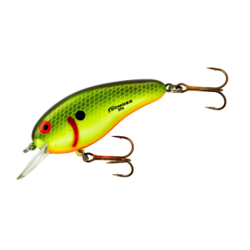 Воблер Bomber Flat-A 63F B02FA цвет FYBS (Chartreuse Black Scales)