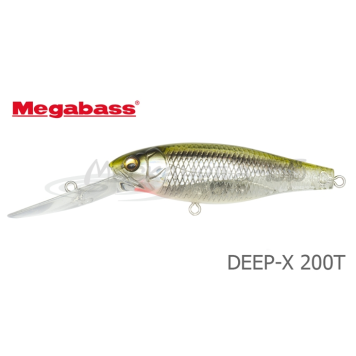 Воблер Megabass Deep-x 200T цвет Stealth Bait