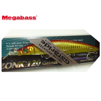 Воблер Megabass Zonk 120 Gataride Hi-Pitch цвет GG Aka Kin