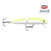 Воблер Rapala Jointed J11 цвет SFCU Silver Fluorescent Chartreuse UV