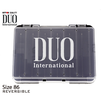 Коробка DUO REVERSIBLE D86, 140*104*32 мм, цвет-белый, верх-прозрачный