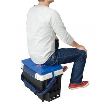 Ящик рыболовный Meiho Bucket Mouth BM-9000 Black, 54х34х35см-3