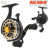 Катушка зимняя мультипликаторная Akara Action Vib, 3п.+1р.п