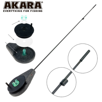 Зимняя удочка Akara BRZ 27см 1-6гр-3