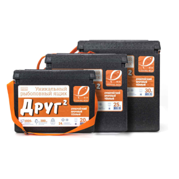 Ящик для зимней рыбалки Camping World "Друг-2", 20 л (черный) -3