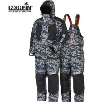 Костюм зимний Norfin Discovery 2 LE Camo -35°С Водонепроницаемость: 8 000 мм «Дышащая» способность: 6 000 г./м2/24 час-1
