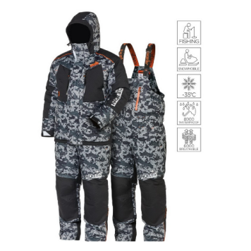 Костюм зимний Norfin Discovery 2 LE Camo -35°С Водонепроницаемость: 8 000 мм «Дышащая» способность: 6 000 г./м2/24 час